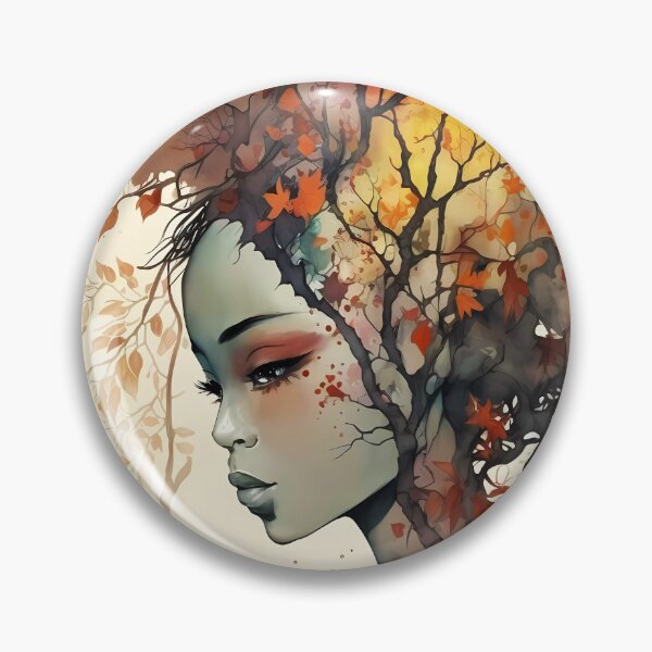 Item preview, Watercolor autumn lady designed and sold by haroulita.
