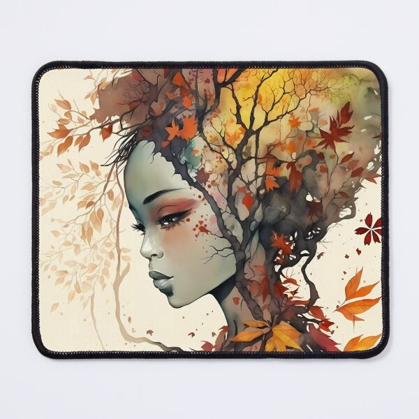 Item preview, Watercolor autumn lady designed and sold by haroulita.