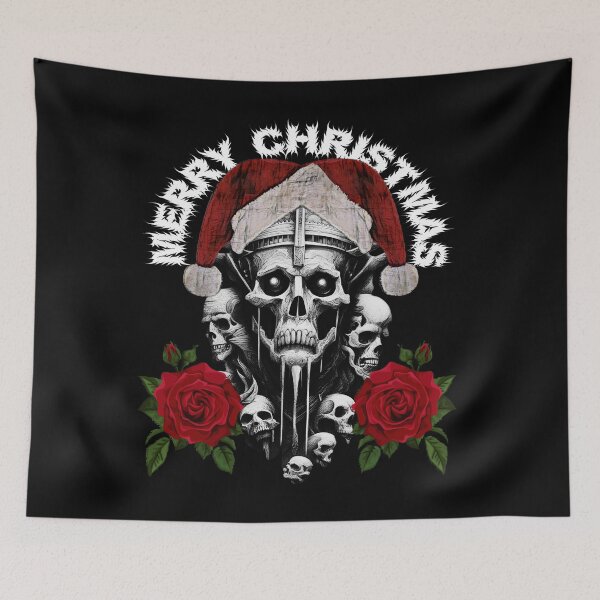 Item preview, Satan Say Merry Christmas !! | Skull Skeleton Black Emperor King Dream | designed and sold by AncientHeroes.