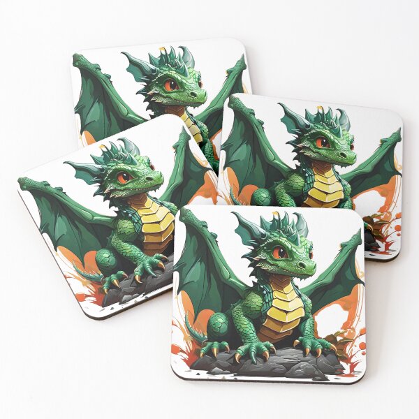 Item preview,  "Whimsical Green Baby Dragon Delight" designed and sold by ArtistKunal123.