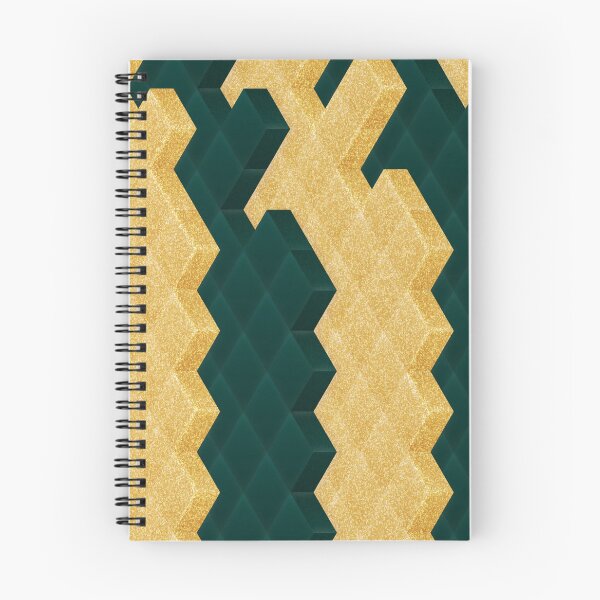 Artikelvorschau, Endlose goldgrüne Weihnachtsblöcke | Minimalistische Muster und abstraktes Design entworfen und verkauft von bla-jin.