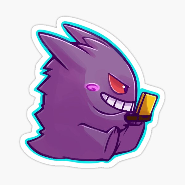 Shiny Gigantamax Gengar Sticker (clear background)