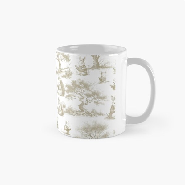 Aperçu de l'œuvre Toile de lecteurs forestiers en beige créée et vendue par hellcom.