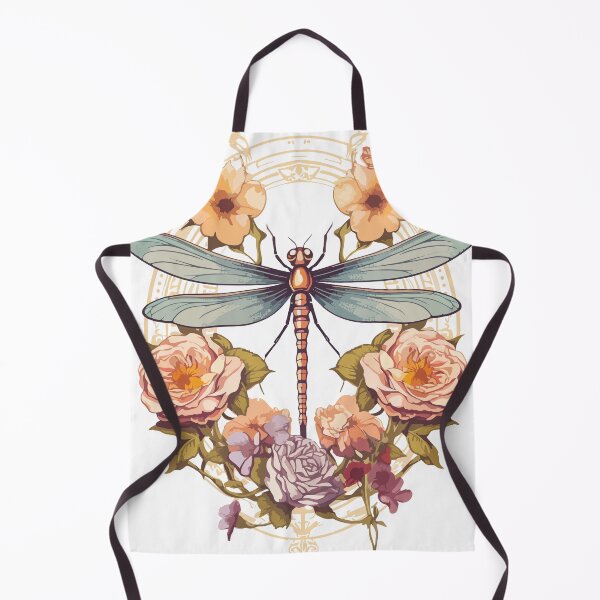 Item preview, Art Nouveau - Dragonfly and flowers designed and sold by ArtNouveau-Deco.