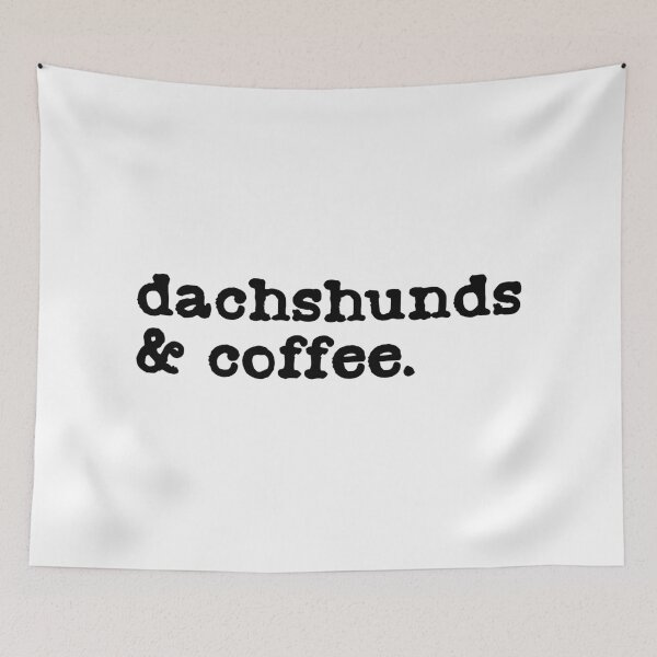 Item preview, Dachshunds And Coffee - Sausage Dog designed and sold by Hic21.