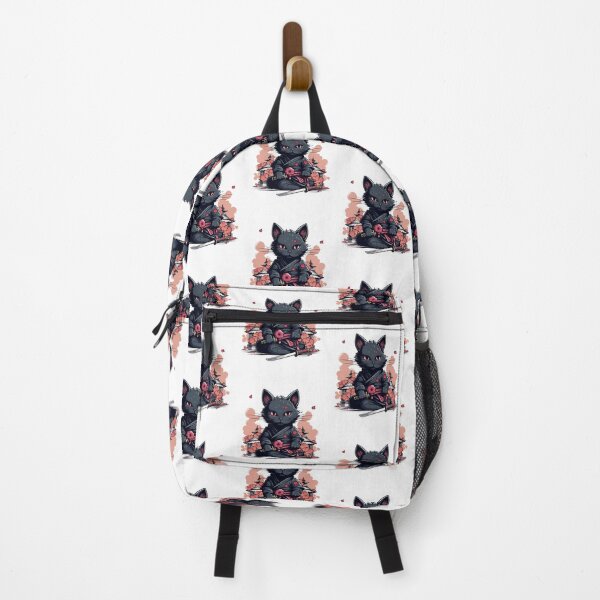 Item preview, Japanese Samurai Cat Kawaii Ninja Cat designed and sold by ArtFromBeyond.