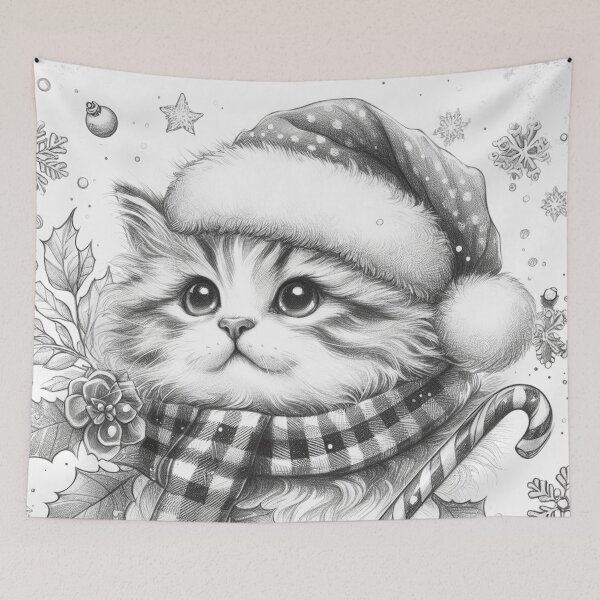 Item preview, Merry Christmas Meow  designed and sold by VANWANSHOP.
