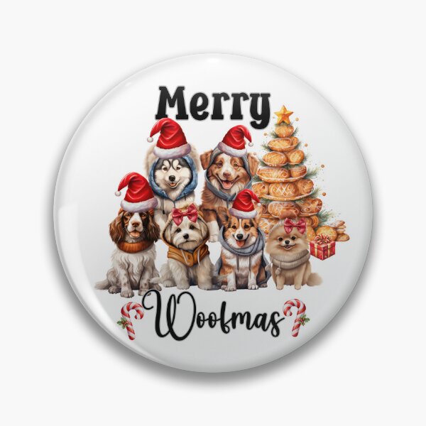 Item preview, Merry Woofmas,Santa Dogs designed and sold by BotunPeony.