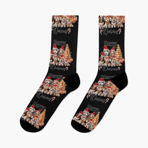 Item preview, Merry Woofmas,Santa Dogs designed and sold by BotunPeony.