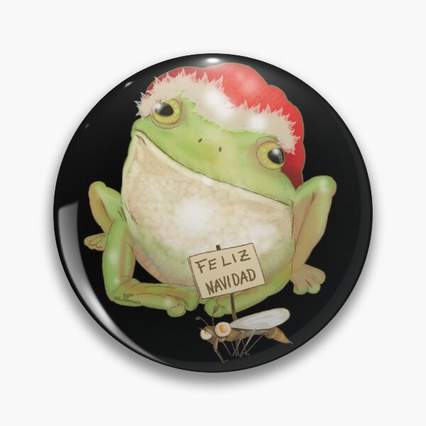 Item preview, Christmas Frog Painting designed and sold by AK-Hevonen.