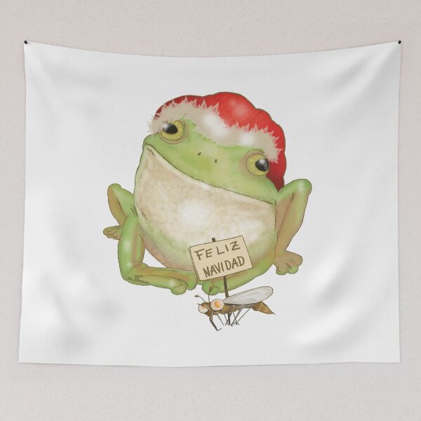 Item preview, Christmas Frog Painting designed and sold by AK-Hevonen.