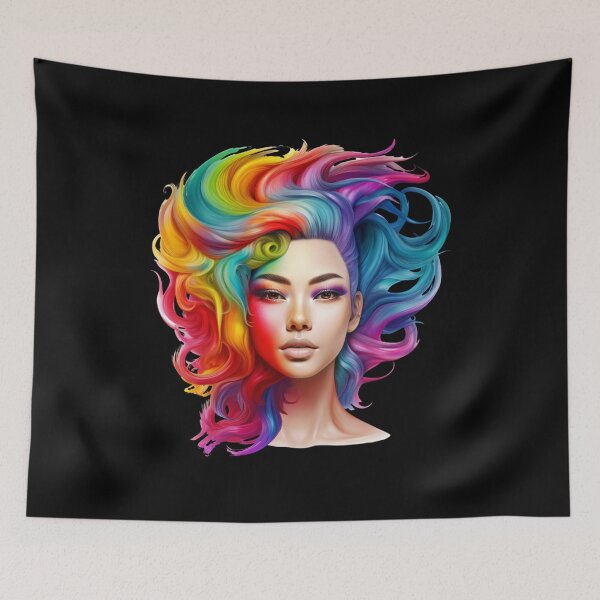Item preview, Rainbow Hair. Funny Gifts 2/3 designed and sold by MatSatArt.