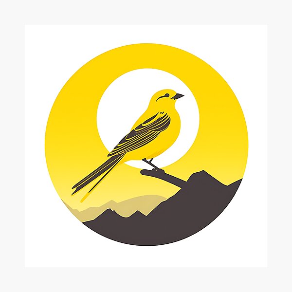 Item preview,  yellow Canary  in a circular shape designed and sold by submoro.
