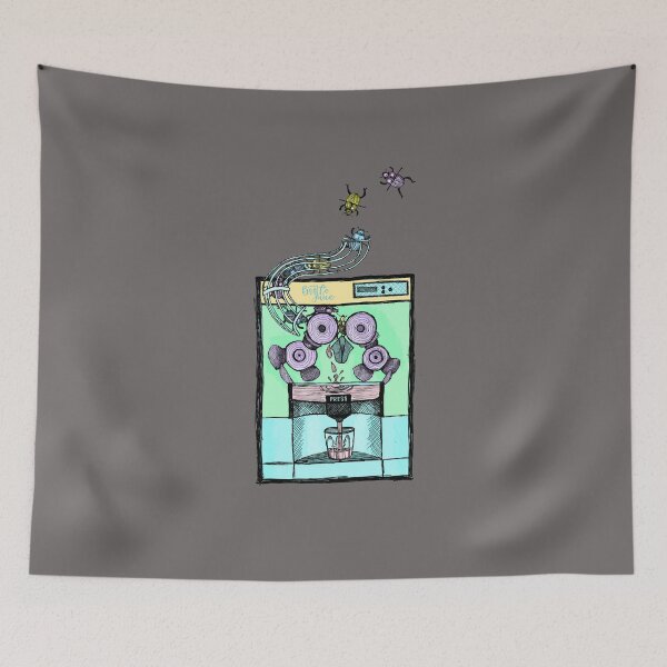 Item preview, Beetle Juice Cartoon Press – Funny Insect Juice Machine Illustration designed and sold by Stevie-Please.