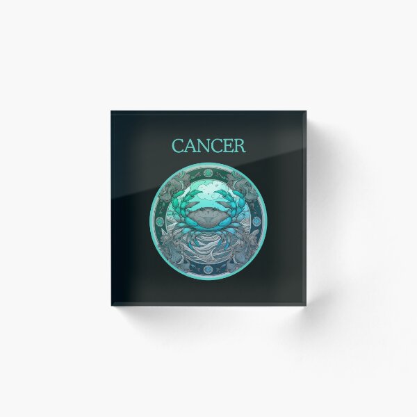 Item preview, Cancer Zodiac- Horescope/SunSign Theme on black back ground designed and sold by CosmicNook1.