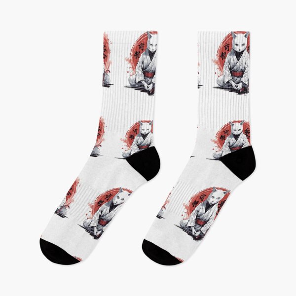 Item preview, Japanese Samurai Cat Kawaii Ninja Cat  designed and sold by ArtFromBeyond.
