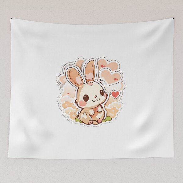 Item preview, Cute Rabbit with Heart designed and sold by MGBLSTORE.