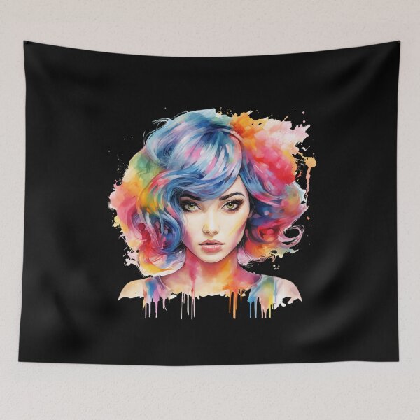 Item preview, Rainbow Hair. Funny Gifts 3/3 designed and sold by MatSatArt.