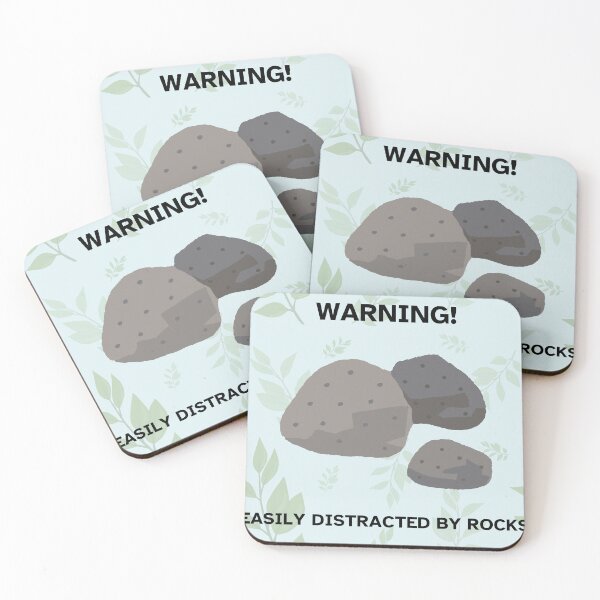 Item preview, Warning!  Easily Distracted By Rocks designed and sold by ArtiJet.