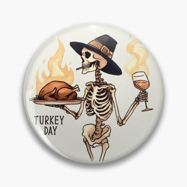 Item preview, Skeleton Turkey Day Thanksgiving designed and sold by CreepyCornerArt.