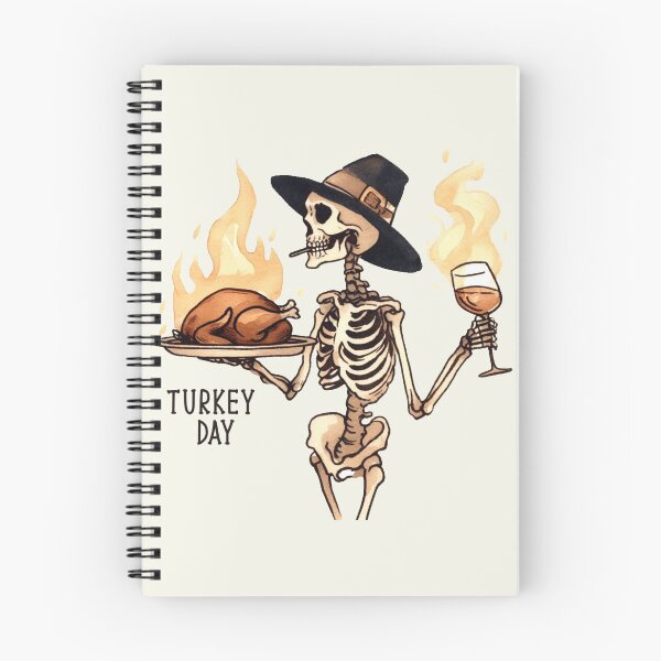 Item preview, Skeleton Turkey Day Thanksgiving designed and sold by CreepyCornerArt.