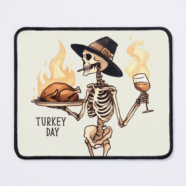 Item preview, Skeleton Turkey Day Thanksgiving designed and sold by CreepyCornerArt.