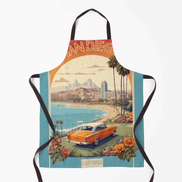 Item preview, San Diego Vintage Retro Poster: California's Coastal Charm designed and sold by Ceemko's Vintage Corner.
