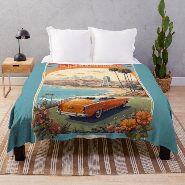 Item preview, San Diego Vintage Retro Poster: California's Coastal Charm designed and sold by Ceemko's Vintage Corner.