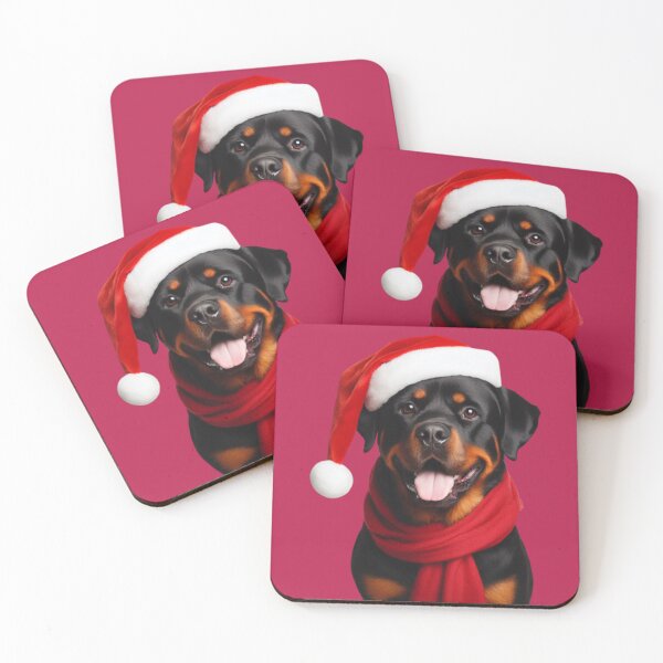 Item preview, Rottweiler Merry Christmas designed and sold by TataGra.