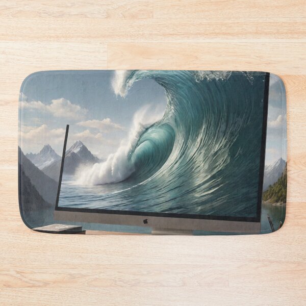 Item preview, Wave Coming Out of a Computer - Cool Art designed and sold by joejiing.