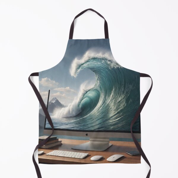 Item preview, Wave Coming Out of a Computer - Cool Art designed and sold by joejiing.