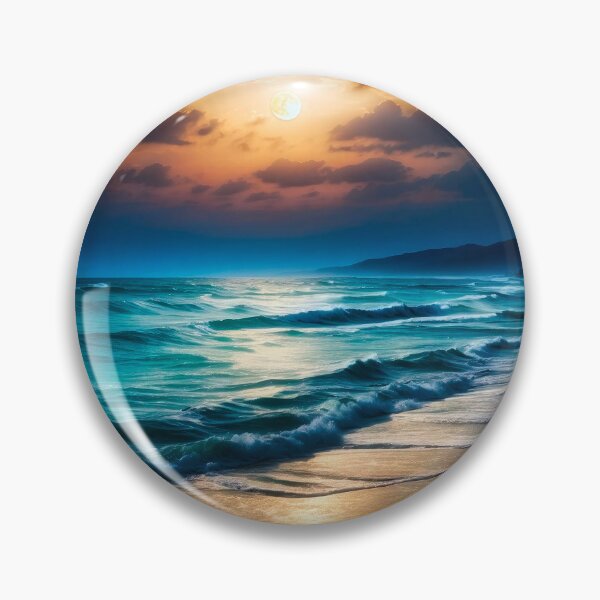 Item preview, Moon rise on the beach designed and sold by Glenburn Graphics.