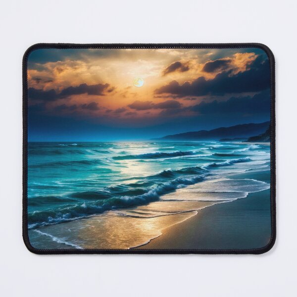 Item preview, Moon rise on the beach designed and sold by Glenburn Graphics.