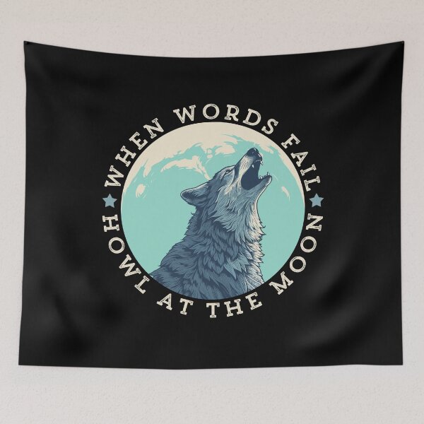 Item preview, Howl at the Moon, Wolf, Nature, Wilderness, Wildlife Design designed and sold by Proverbial Wisdom Design.