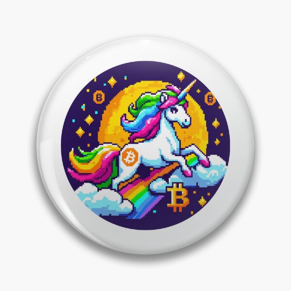 Item preview, Crypto Magic: 8-Bit Unicorn with Bitcoin Symbol designed and sold by PixelPunkster.