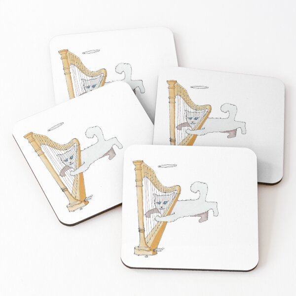 Item preview, The Harpist of Cats designed and sold by MooMooArt.