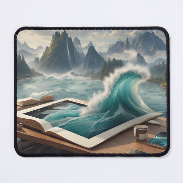Item preview, Wave Coming Out of a Book - Cool Art designed and sold by joejiing.