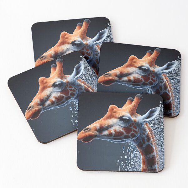 Artikelvorschau, Giraffenblick entworfen und verkauft von DesignVibesHub.