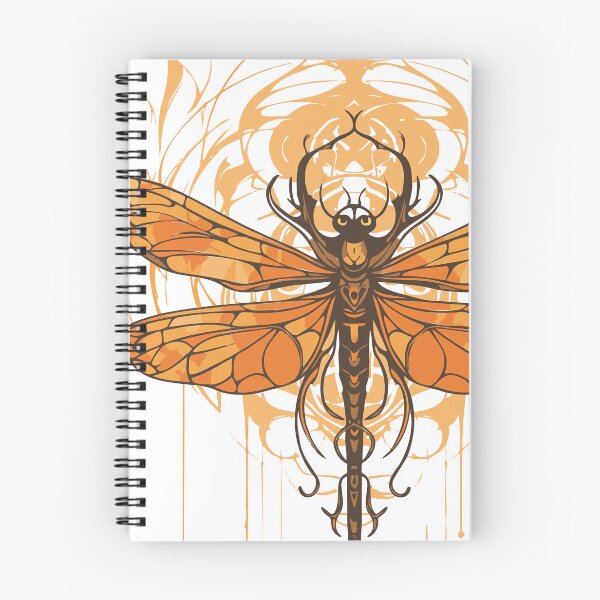 Item preview, Art Nouveau - orange Dragonfly designed and sold by ArtNouveau-Deco.