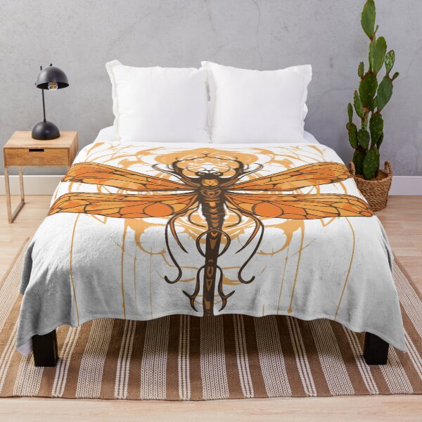 Item preview, Art Nouveau - orange Dragonfly designed and sold by ArtNouveau-Deco.