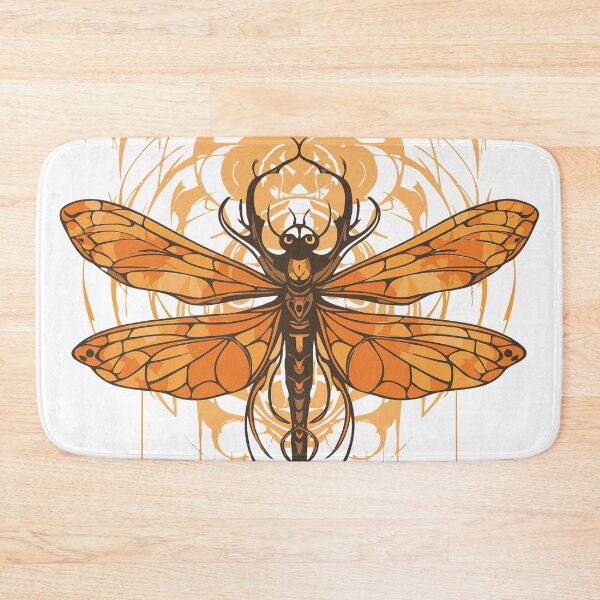 Item preview, Art Nouveau - orange Dragonfly designed and sold by ArtNouveau-Deco.