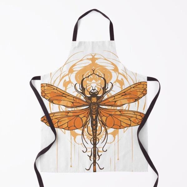 Item preview, Art Nouveau - orange Dragonfly designed and sold by ArtNouveau-Deco.