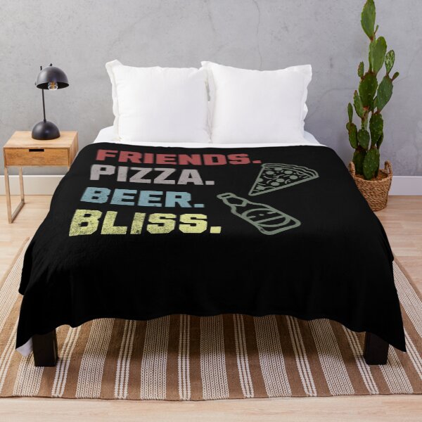 Item preview, Friends Pizza Beer Bliss for Pizza Lovers in Retro Style designed and sold by All Year Round.