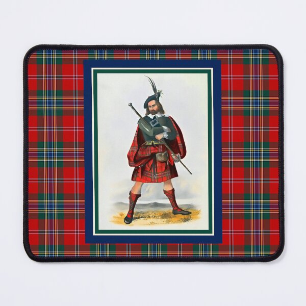 Item preview, Clan MacLean Vintage Portrait Tartan Border designed and sold by plaidwerx.
