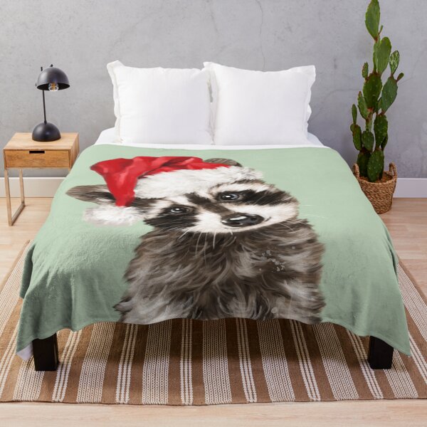 Item preview, Christmas Raccoon in Pink designed and sold by bignosework.