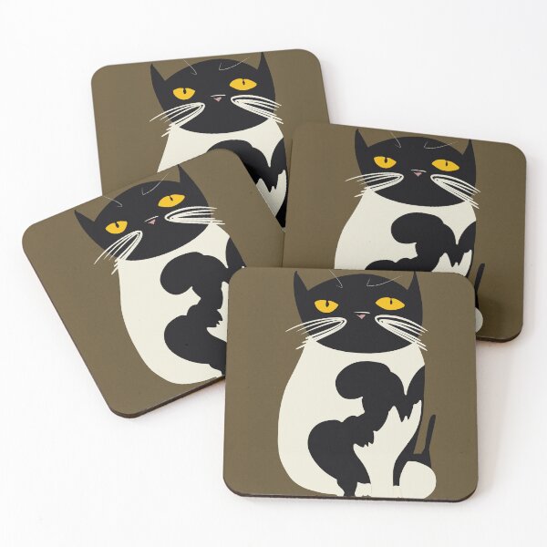Item preview, "Chonky Tuxie" - Black and White Oreo House Cat  designed and sold by pngrktes-art.