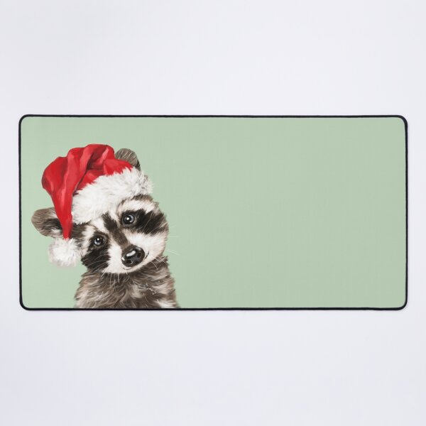 Item preview, Christmas Raccoon in Pink designed and sold by bignosework.