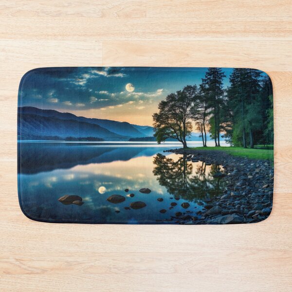 Item preview, Moon rise on the Lake designed and sold by Glenburn Graphics.