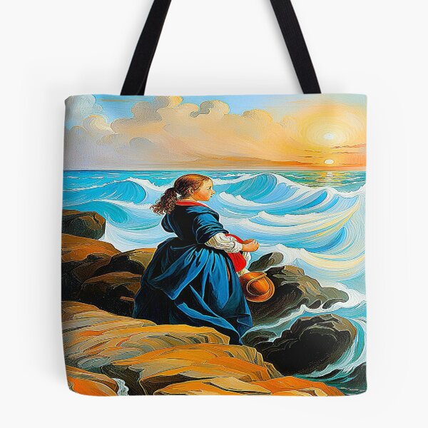 Item preview, Girl in front of the sea. designed and sold by Giulivo Store Graphic.