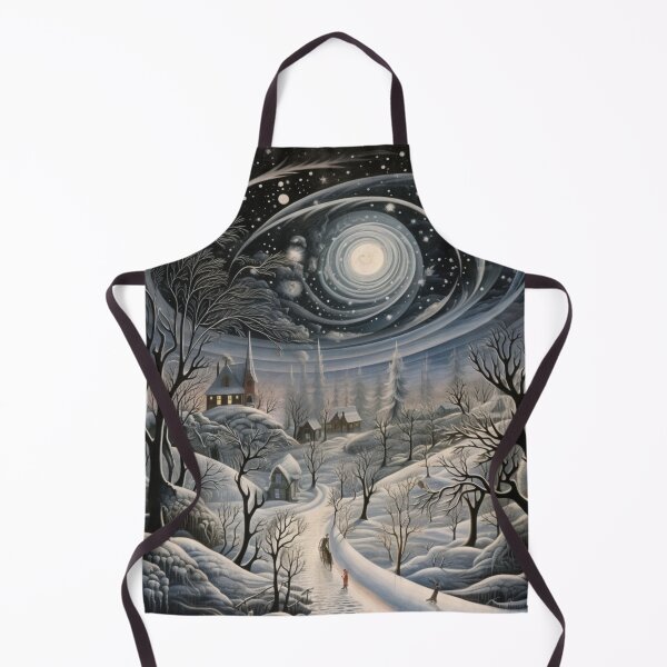 Item preview, Dark Gloomy Frosty Sky in a Winter Landscape designed and sold by AgathaZolastore.